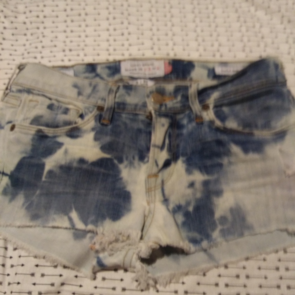 Lucky Brand Bleach-dyed cut-offs